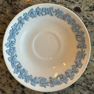 Wedgewood Queensware Embossed Saucer